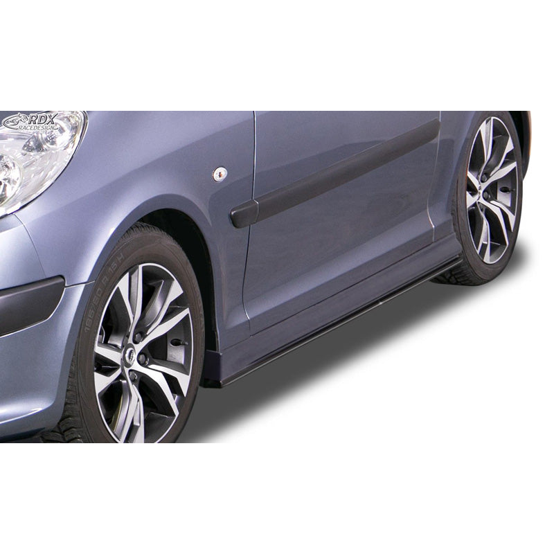 RDX Racedesign, jupes latérales, adaptées à Peugeot 1007 2005- 'Edition' (ABS)