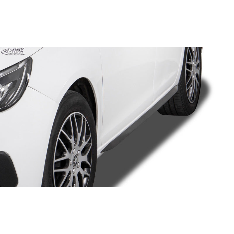 RDX, Side Skirts, ABS gloss black, fits Peugeot 308 II Hatchback (2013-2021)