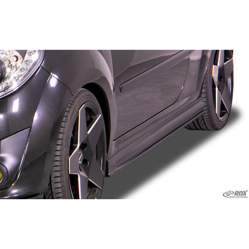 RDX Racedesign, Side skirts, fits Renault Twingo II 2007-2014 'Edition' (ABS)