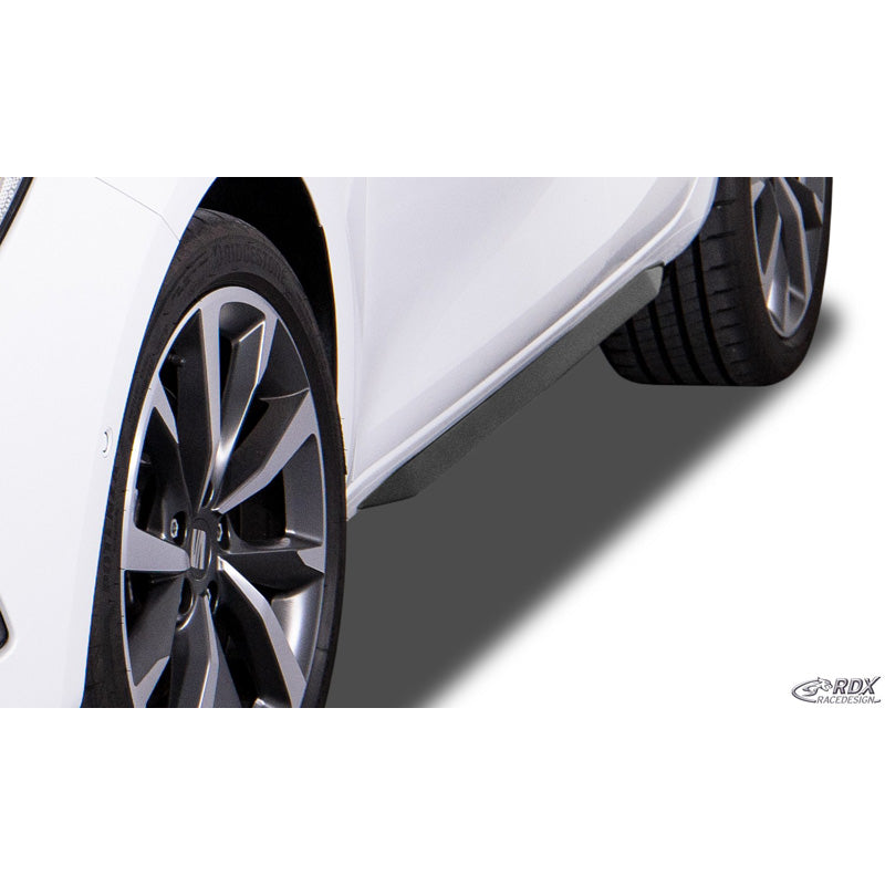 RDX Racedesign, Side skirts 'Slim', fits Seat Leon (KL) 2020- incl. Sportstourer. (ABS glossy black)