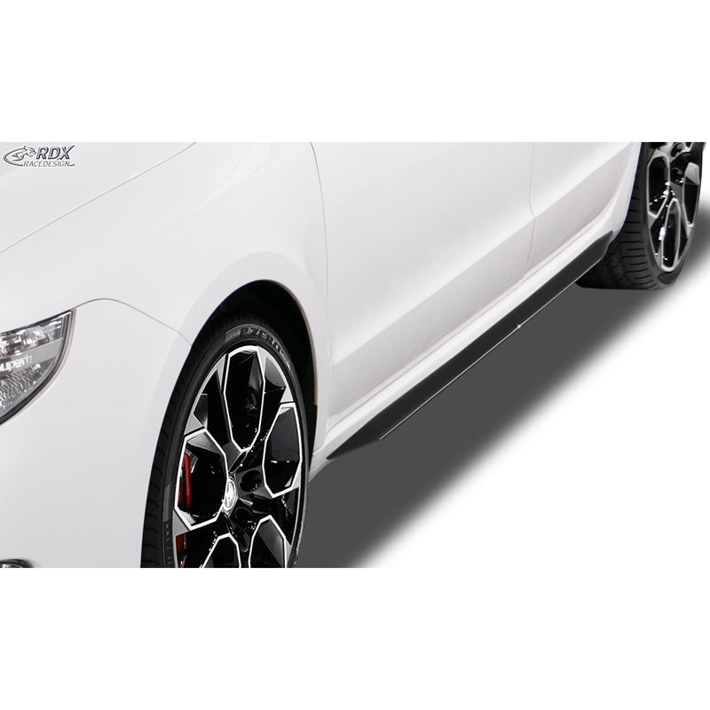 RDX Racedesign, Side skirts 'Slim', fits Skoda Superb II (3T) 2008-2015 (ABS glossy black)
