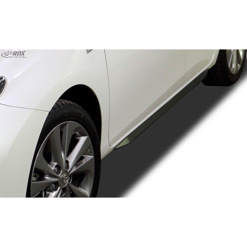 RDX Racedesign, side skirts 'Slim', fits Toyota Auris E180 2012-2015 (ABS glossy black)
