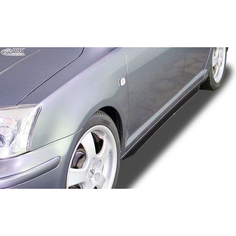 RDX Racedesign, side skirts 'Slim', fits Toyota Avensis T25 2003-2009 (ABS glossy black)