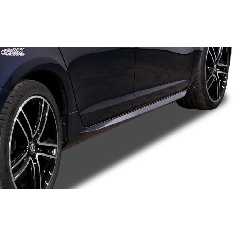 RDX Racedesign, side skirts 'Slim', fits Volvo S60/V60 2013-2018 (ABS glossy black)