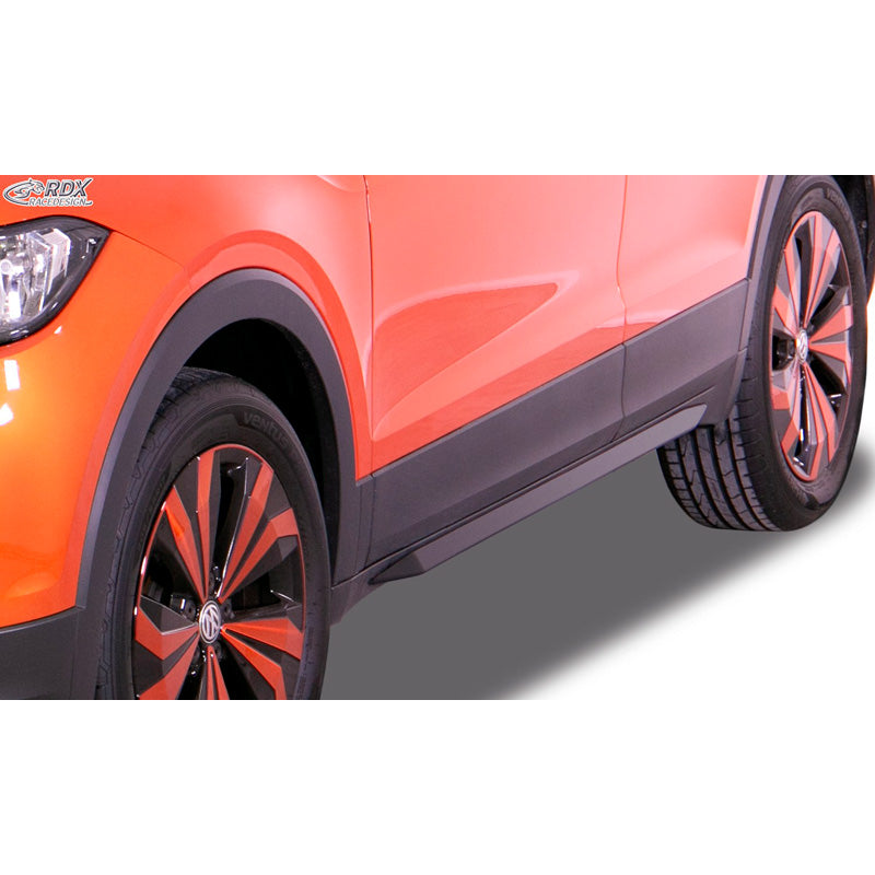 RDX Racedesign, bas de caisse « Slim », compatible avec Volkswagen T-Cross 2019- (ABS noir brillant)