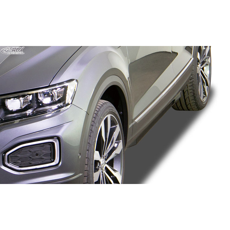 RDX Racedesign, bas de caisse 'Slim', compatible avec Volkswagen T-Roc 2017- (ABS noir brillant)