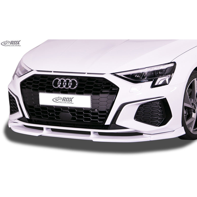 RDX Racedesign, Front spoiler Vario-X, Fits Audi A3 (8Y) S-Line & S3 2020- (PU)