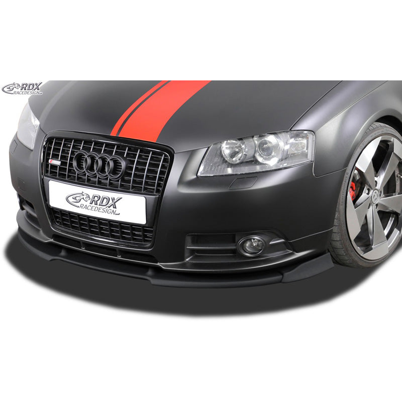 RDX Racedesign, frontspoiler Vario-X, past op Audi A3 8P 3/5-deurs S-Line 2006-2008 (PU)