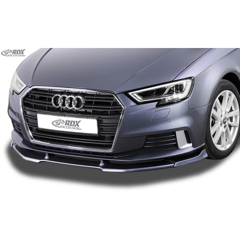 RDX Racedesign, Front spoiler Vario-X, Fits Audi A3 8V Sportback/Sedan/Cabrio Facelift 2016- (PU)