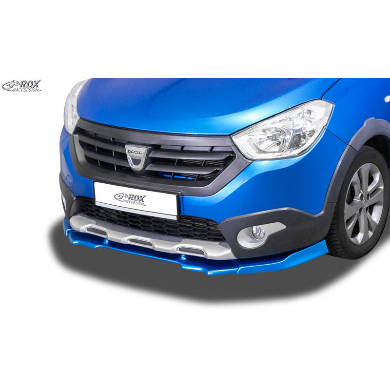 RDX, Front spoiler VARIO-X, fits Dacia Dokker Stepway (2012-2021) & Lodgy Stepway (2012-2022)