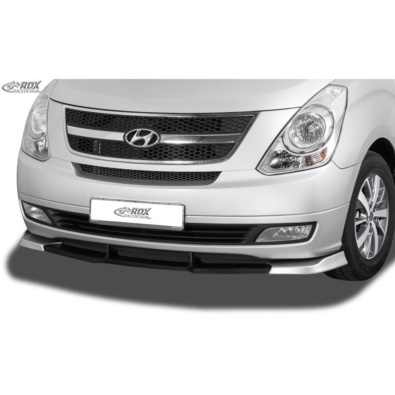 RDX, Front Spoiler VARIO-X, black, fits Hyundai H-1 Travel / Cargo / Starex / Grand Starex (2007-2018)