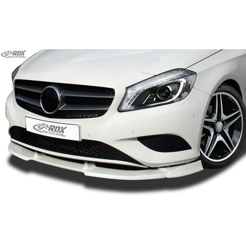 RDX Racedesign, Front spoiler Vario-X, Fits Mercedes A-Class W176 2012-2015 (PU)