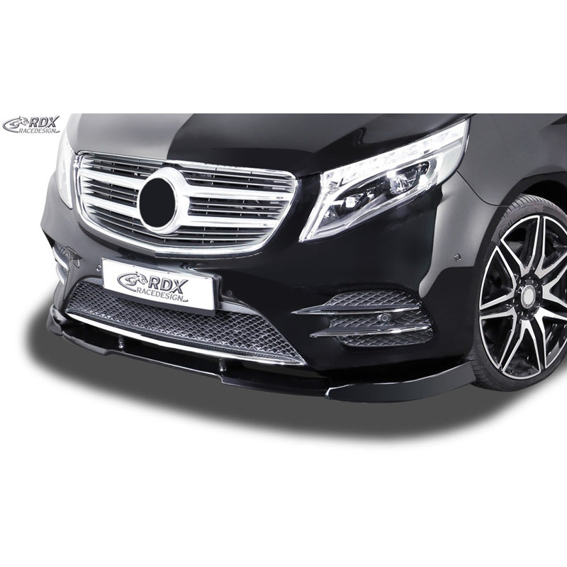 RDX Racedesign, becquet avant Vario-X, compatible avec Mercedes V-Class W447 2014-2019 & FL 2019- AMG-Line (PU)