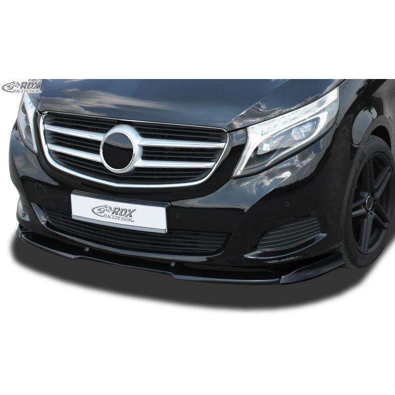 RDX Racedesign, becquet avant Vario-X, compatible avec Mercedes V-Class W447 2014-2019 (PU)