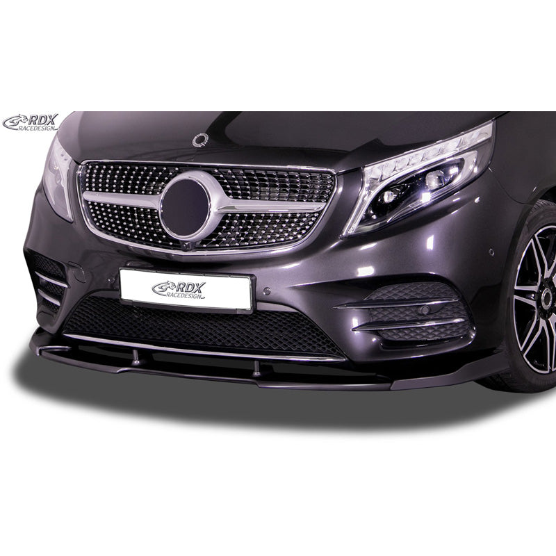 RDX Racedesign, spoiler avant Vario-X, compatible avec Mercedes V-Class W447 AMG-Line 2014-2019 & FL 2019- (PU)
