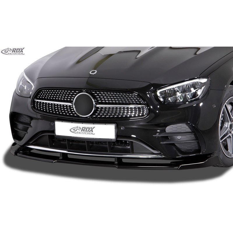 RDX Racedesign, Front spoiler Vario-X, Fits Mercedes E-Class W213/S213/A238/C238 AMG-Line Facelift 2020- (PU)