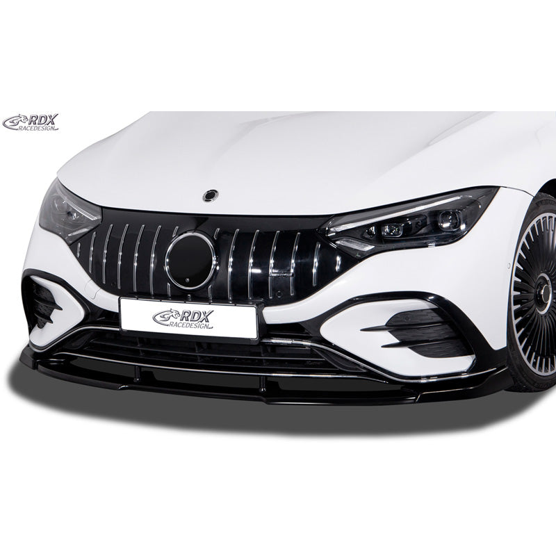 RDX Racedesign, Front spoiler Vario-X, Fits Mercedes EQE 2022- (V295) Incl. AMG & AMG Line (PU)