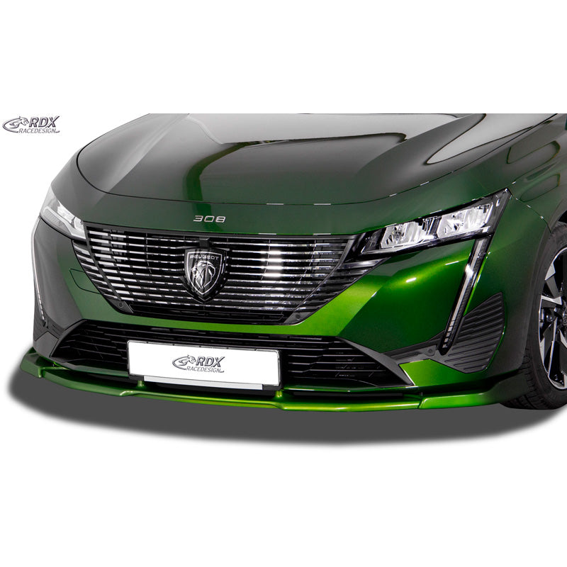 RDX Racedesign, Front spoiler Vario-X, Fits Peugeot 308 III 2021- (PU)