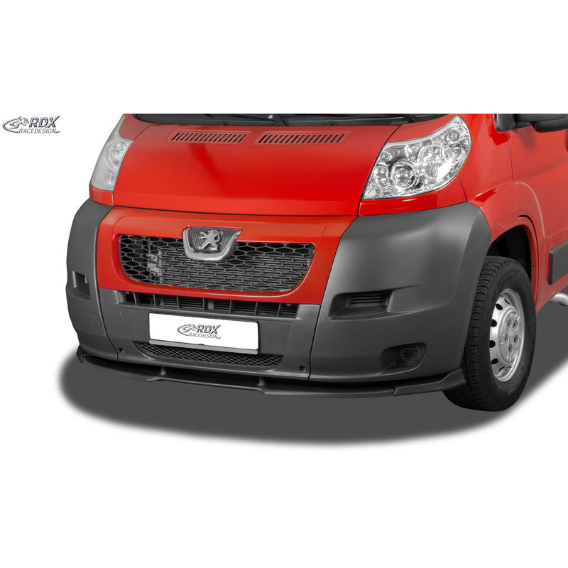 RDX, Front Spoiler Vario-X, fits Peugeot Boxer / Fiat Ducato / Citroën Jumper (2006-2014) (without mirror extenders), PUR