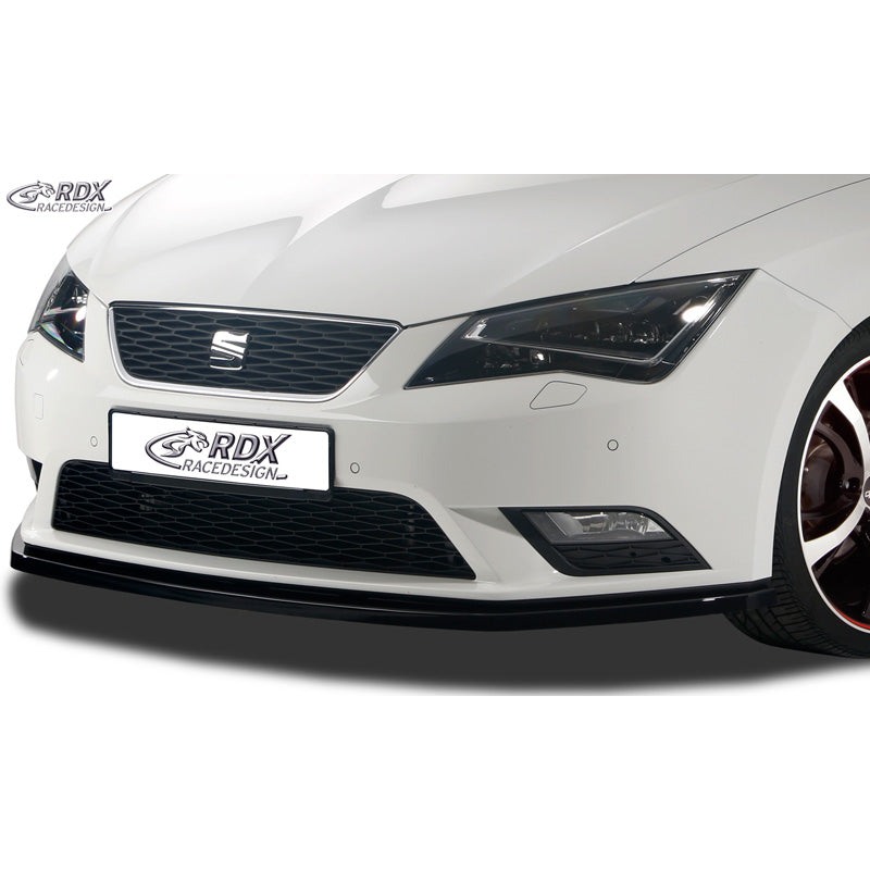 RDX Racedesign, Front spoiler, fits Seat Leon 5F SC/5-doors/ST 2013-2017 excl. FR/Cupra (ABS glossy black)