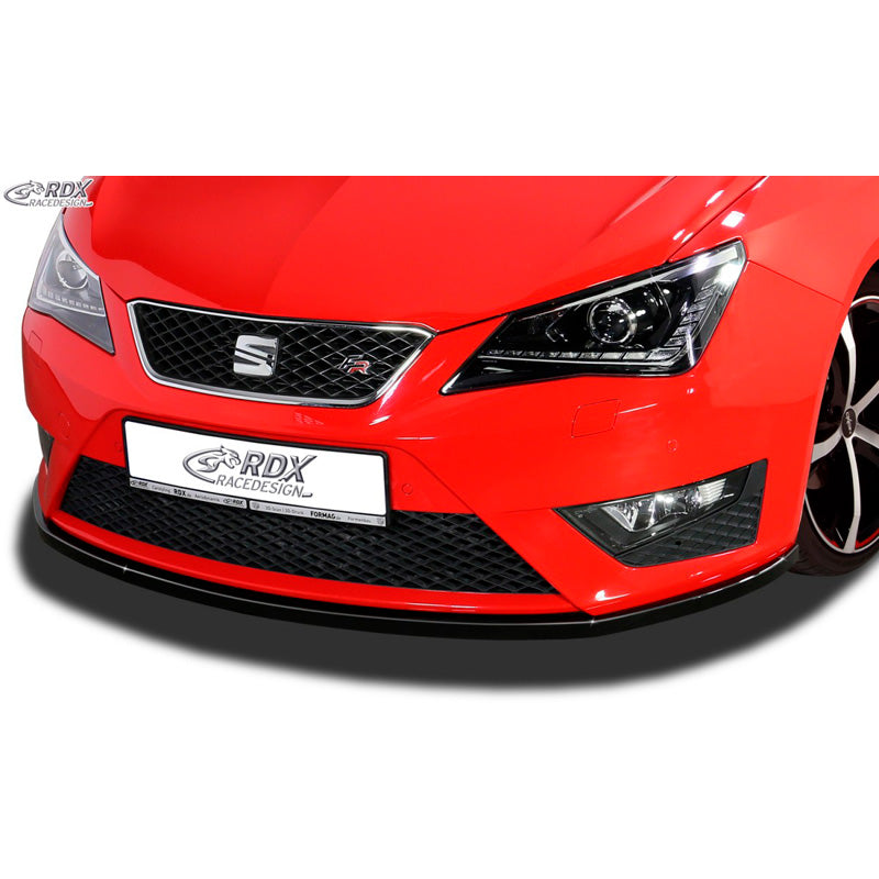 RDX Racedesign, Front spoiler, fits Seat Ibiza 6J SC/HB/ST FR Facelift 2012-2017 (ABS glossy black)