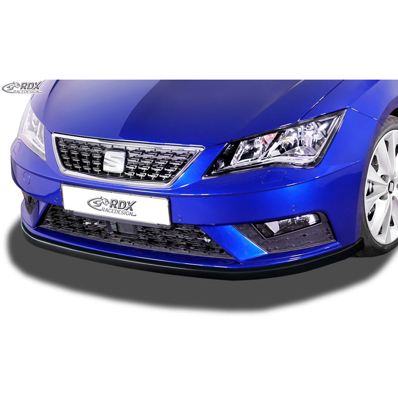 RDX Racedesign, Front spoiler, fits Seat Leon 5F SC/5-doors/ST Facelift 2017-2020 excl. FR/Cupra (ABS glossy black)