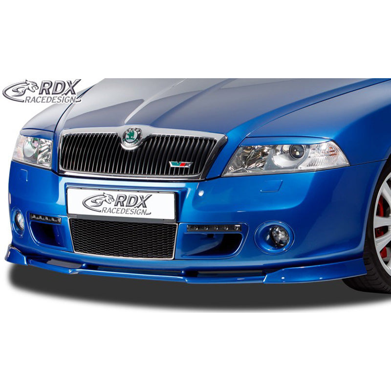 RDX Racedesign, Front spoiler Vario-X, Fits Skoda Octavia II RS 2004-2008 (PU)