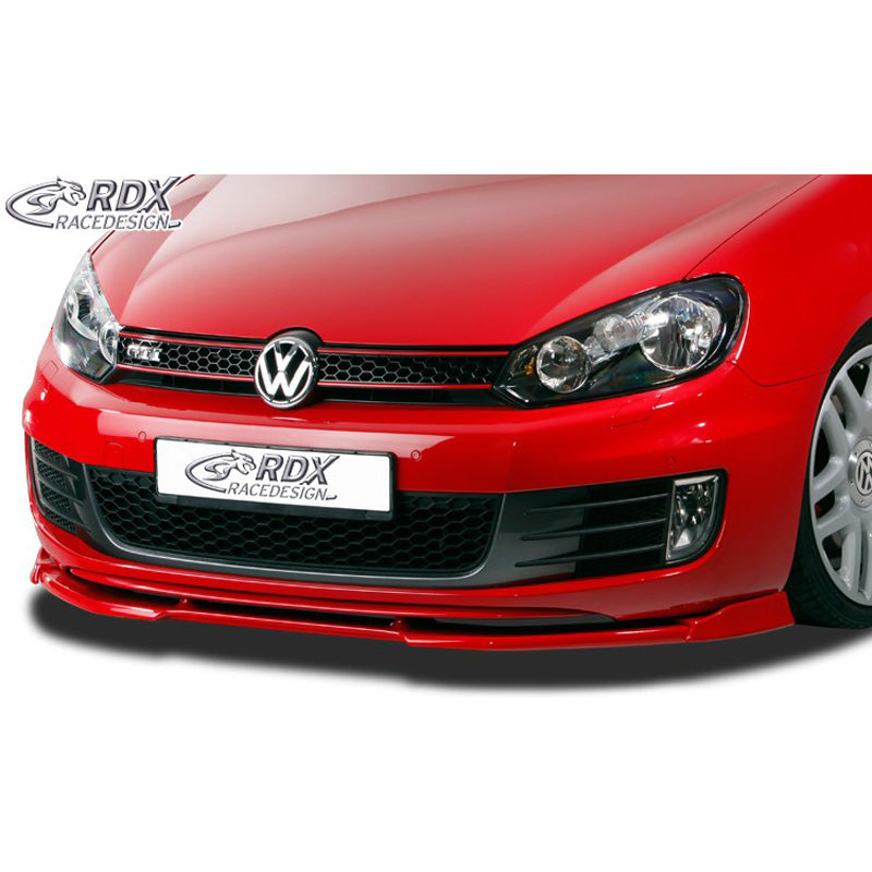 RDX Racedesign, Spoiler avant Vario-X, convient pour Volkswagen Golf VI GTD/GTi (2008-2012), PU brut