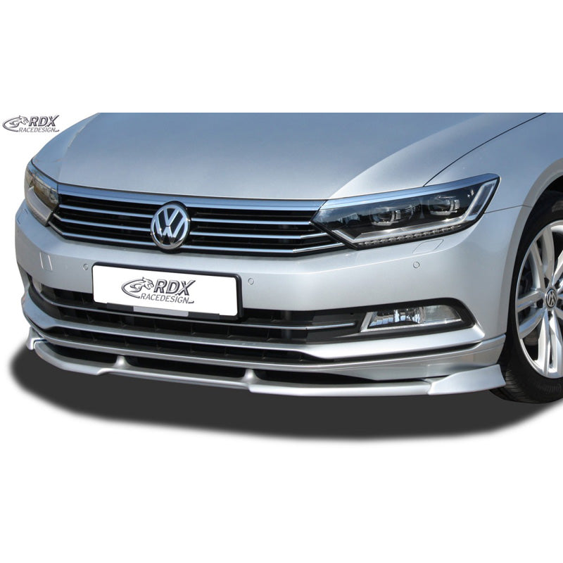 RDX Racedesign, Front spoiler Vario-X, Fits Volkswagen Passat 3G (B8) 2014-2019 excl. R-Line (PU)
