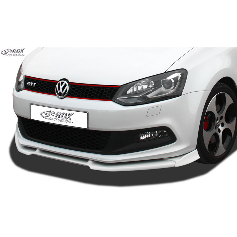 RDX Racedesign, Front spoiler Vario-X, Fits Volkswagen Polo 6R GTi (2009-2014), Untreated PUR