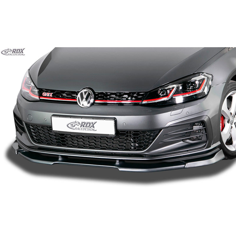 RDX Racedesign, Front spoiler Vario-X, fits Volkswagen Golf VII GTi/GTD/GTE Facelift 2017- (PU)