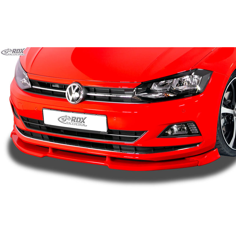 RDX Racedesign, spoiler avant Vario-X, compatible avec Volkswagen Polo (2G/AW) 2017- excl. R-Line/GTi (PU)