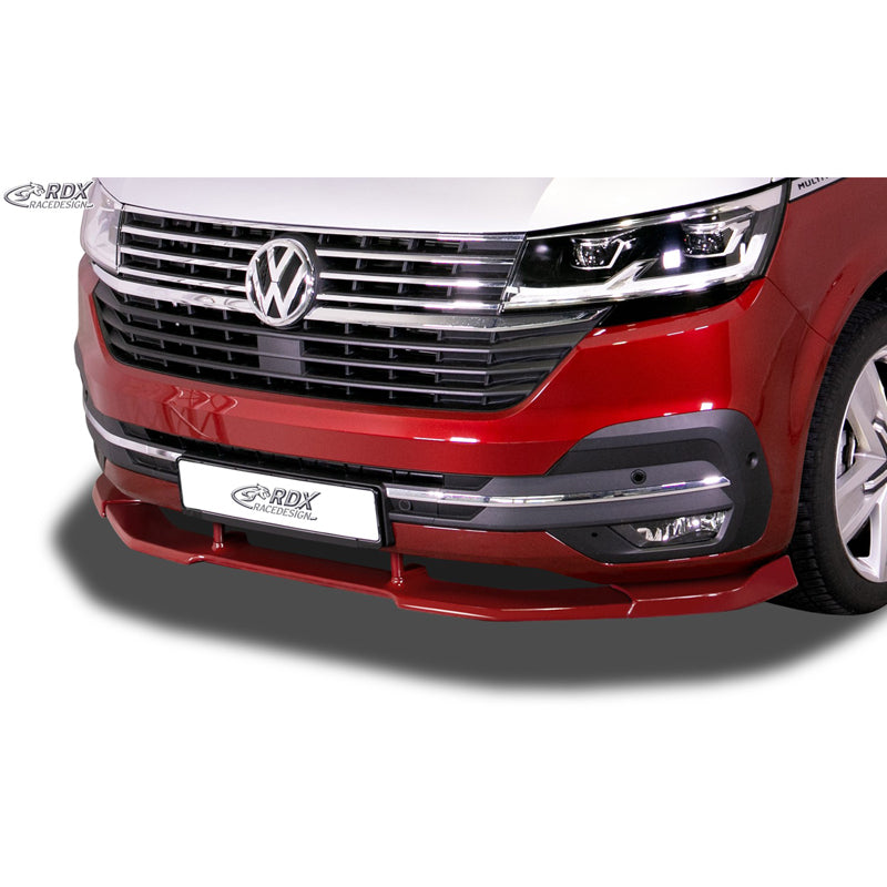 RDX Racedesign, spoiler avant Vario-X, compatible avec Volkswagen Transporter T6 Facelift (T6.1) 2019- (pare-chocs peint et non peint) (PU)
