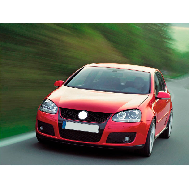 AutoStyle, bas de pare-chocs avant 'GTi-Look' pour Volkswagen Golf V & Jetta - sans finition peinte, incl. calandre et antibrouillards