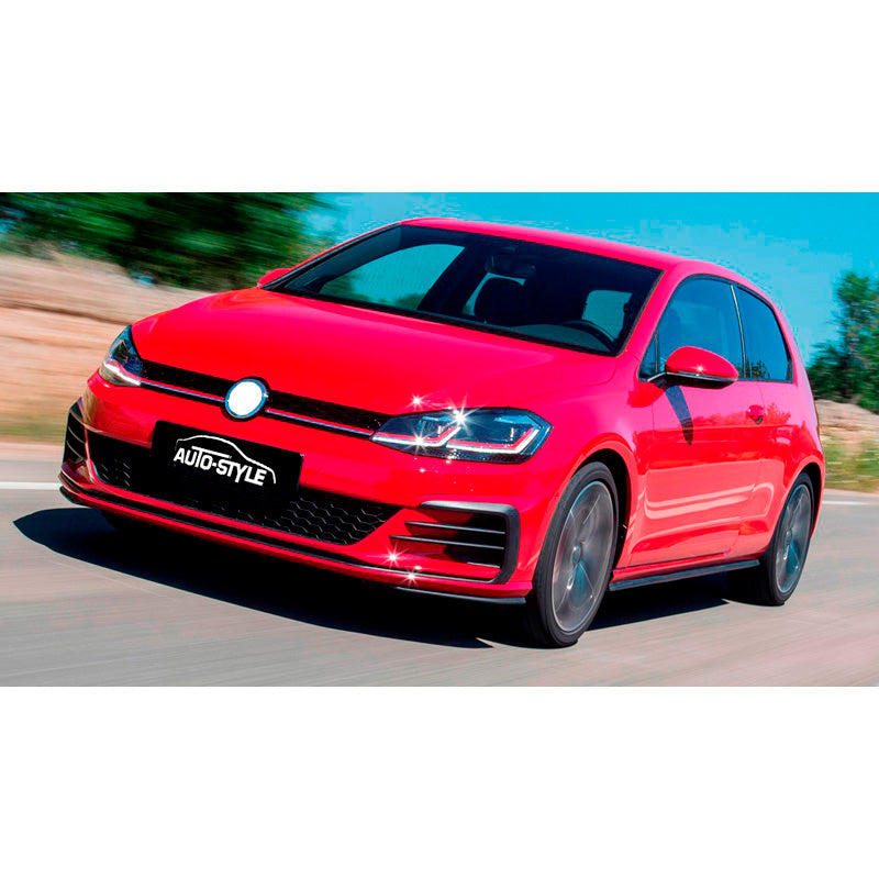 AutoStyle, kit de bas de pare-chocs avant pour Volkswagen Golf VII Facelift 2017- 'GTi-Look' incl. grille & antibrouillards - non peint