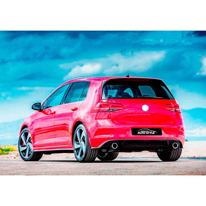 AutoStyle, jupe arrière de pare-chocs pour Volkswagen Golf VII Facelift 2017- 'GTi-Look' (PP)