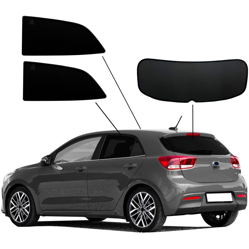 SunClip, Sunshade & Privacy Protection, fits Kia Rio IV (YB) (2017-2023)