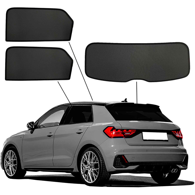SunClip, Sun Shades, Privacy & Sun protection, fits Audi A1 (GBA) Sportback 2018- incl. City Carver & Allstreet