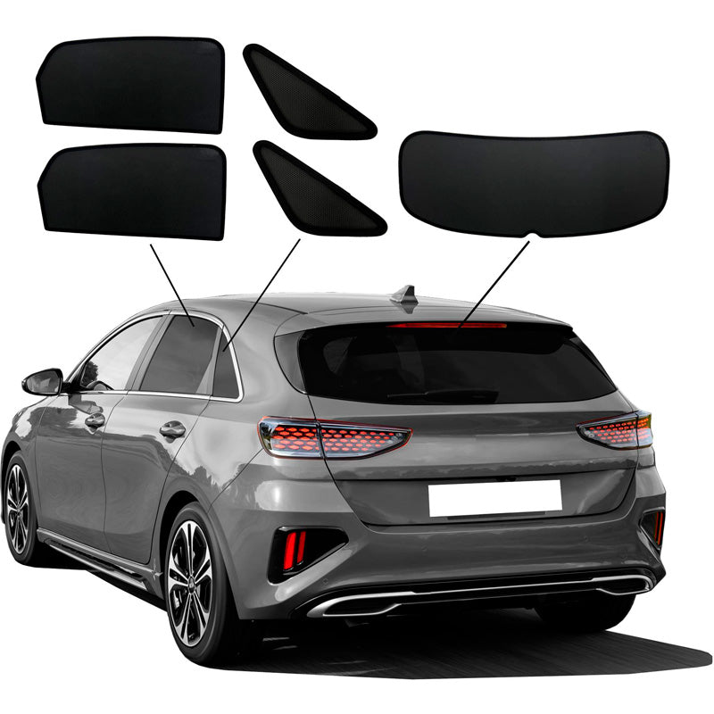 SunClip, Sun Shade & Privacy Screen, fits Kia Cee'd (CD) HB 5-door (2018-)