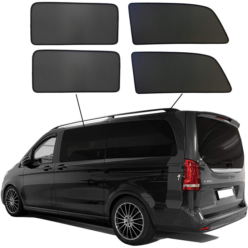 SunClip, Sunshade & Privacy Protection, fits Mercedes V-Class W447 (Long wheelbase) 2014-2024 without pop-out windows