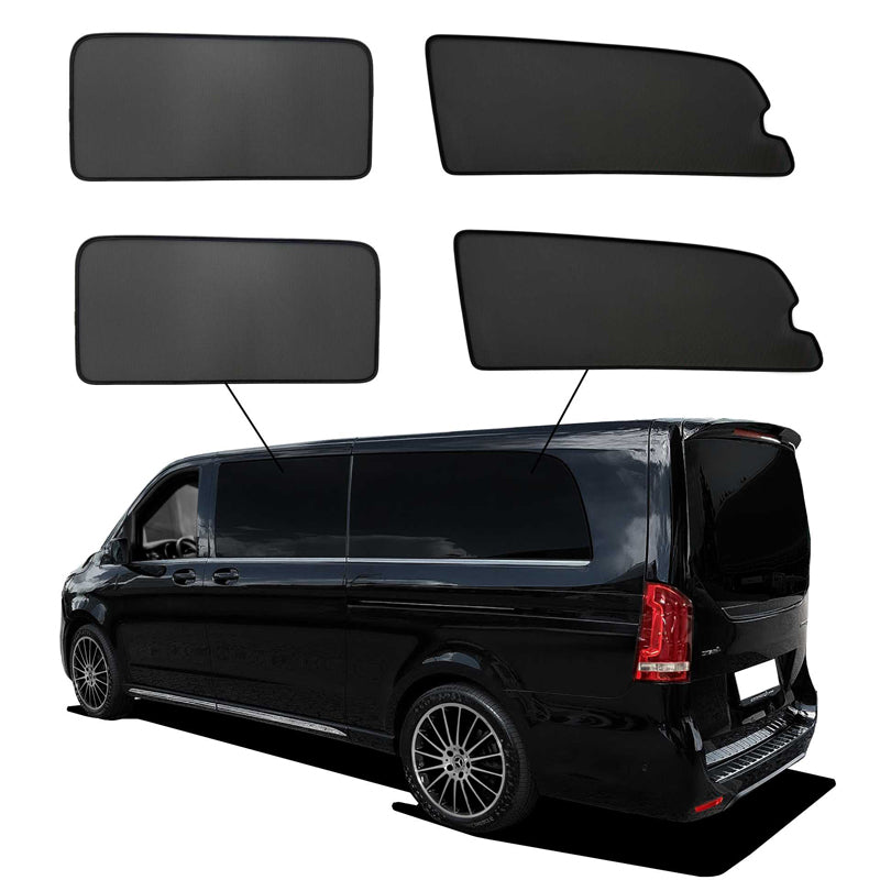 SunClip, pare-soleil et protection solaire, compatible avec Mercedes V-Class W447 (empattement extra long) 2014-2024 sans vitres coulissantes