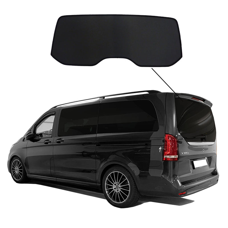 SunClip, rideau pare-soleil & pare-soleil, compatible avec Mercedes V-Class W447 (2014-2024, uniquement hayon arrière)