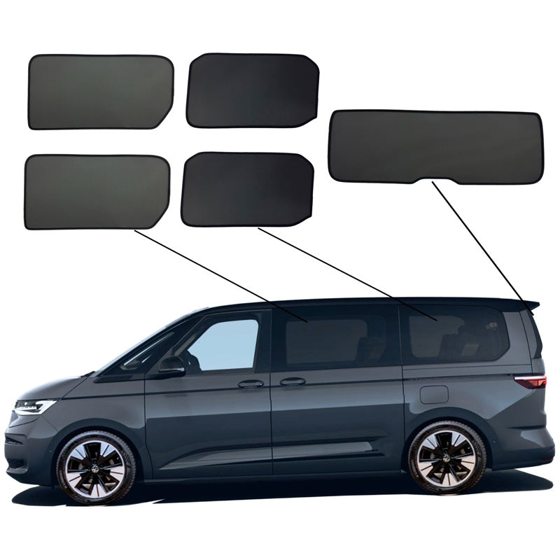 SunClip, Sun Shade, fits Volkswagen Multivan T7 (2021-, long wheelbase, without sliding windows)