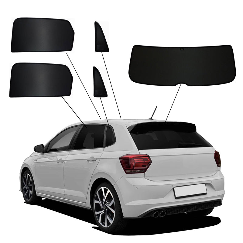 SunClip, Zonnescherm & privacybescherming, past op Volkswagen Polo VI (AW) 5-deurs (2017-2021) & FL (2021-)