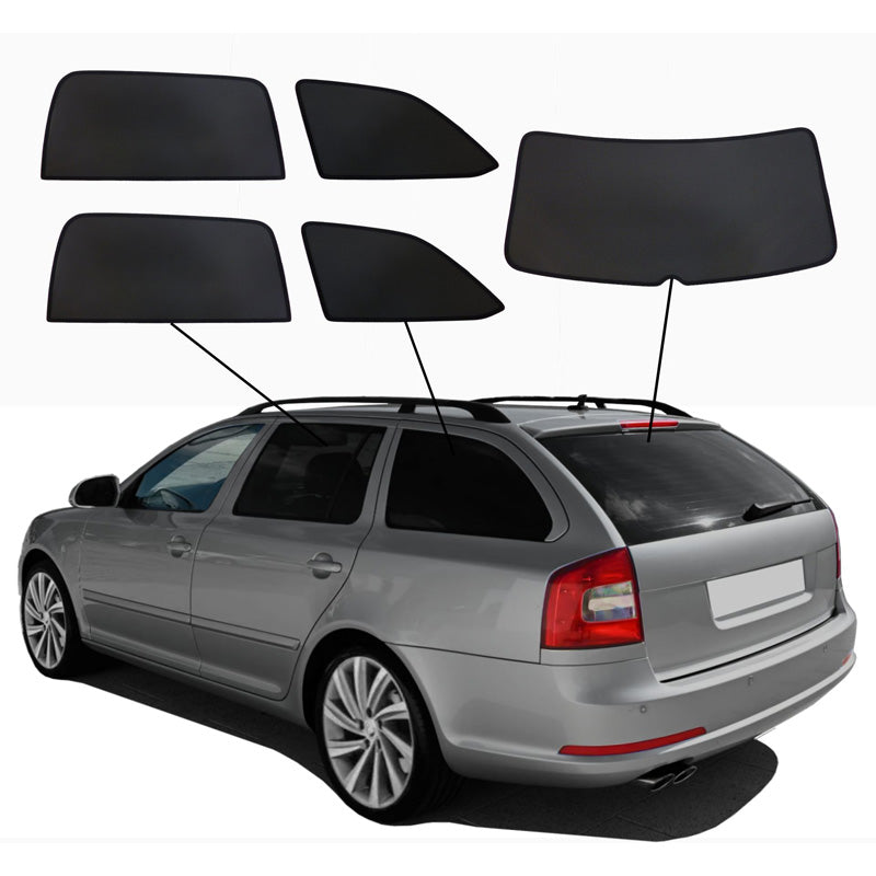 SunClip, Sun Shade & Privacy Screen, Fits Skoda Octavia II (1Z5) Combi (2004-2013)