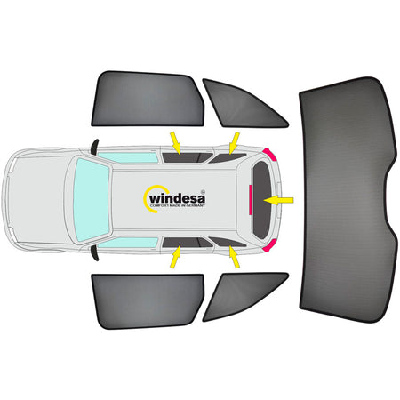 SunClip, Solgardin & Solbeskyttelse, passer til Audi Q3 Sportback (FJN) (2025-)