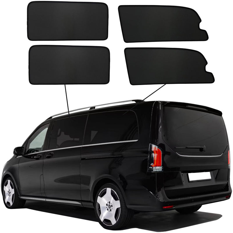 SunClip, Sun Shade & Privacy Screen, Fits Mercedes V-Class W447 (Long wheel base) Facelift (2024-) with pop-out windows