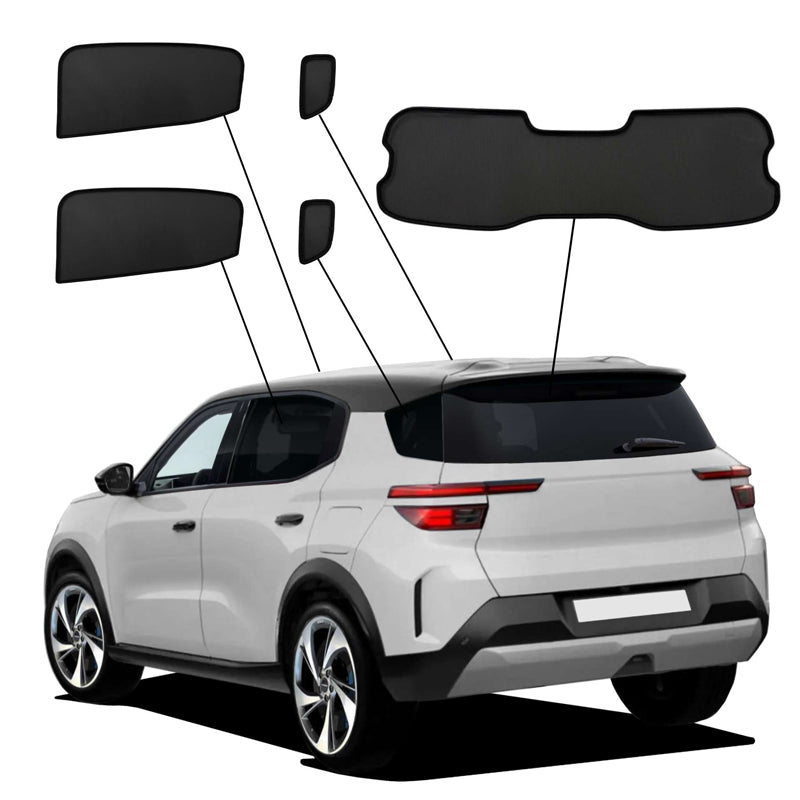SunClip, Sun Shade and Privacy Protection, fits Opel Frontera (OV24) (2024-) & Citroën C3 Aircross II (SJ) (2024-)