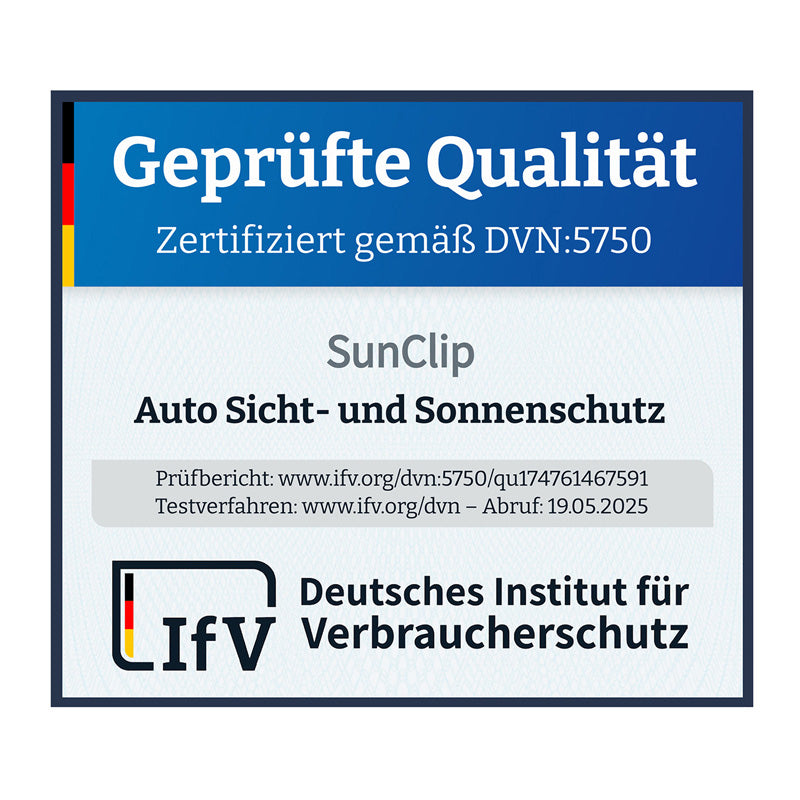 SunClip, Solgardin, passer til Volkswagen Caddy Maxi Van (2022-) & Ford Grand Tourneo Connect (2022-) med hængslede vinduer