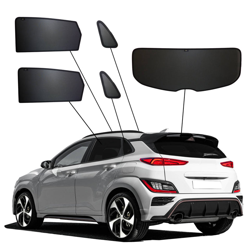 SunClip, Sun Shade & Privacy Protection, fits Hyundai Kona (2017-2023)